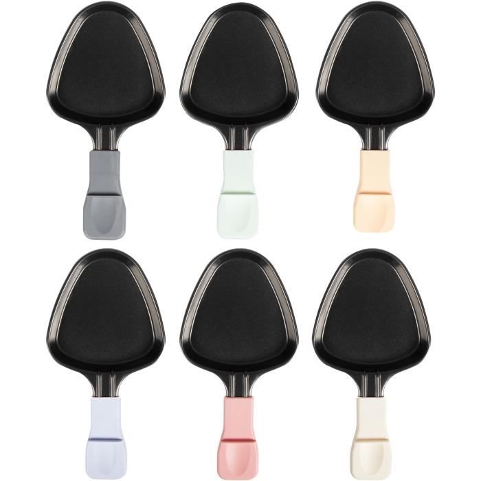 Raclette Appliance for 6 People - LIVOO - DOC207P - 800W - 6 People - Removable Grill Rack - 6 Spatulas and 6 Pans