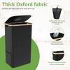 105L Trash Can Kitchen Household Recycling Bin Foldable Oxford Cloth Large Capacity Collecting Bottle Portable Recycling