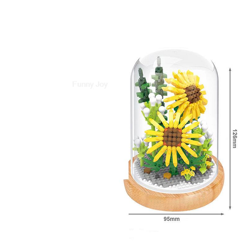 

MOC Creativity Wisehawk Mini Flower Pot Plant Construction Block Funny Tulip Decor Blocks DO IT YOURSELF Christmas Boys Children Playthings Gifts