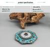 Ying Xiang Yuan Cloisonné Hand-painted Lotus Incense Holder - Creative Home Ornament for Agarwood & Sandalwood Sticks