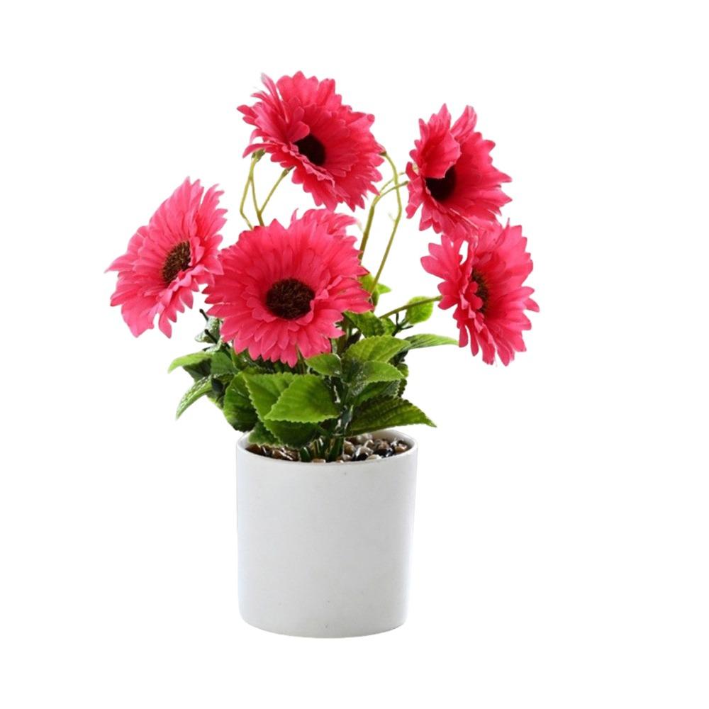 Thekenaufsteller Künstliche Blume Platzierung Topfpflanze Geschenk Kunstpflanze Blumenpott Party Dekoration