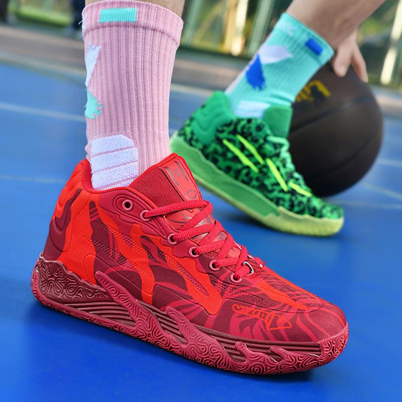 Pánské basketbalové boty Prodyšné odpružení Protiskluzové Odolné Běžecké boty Gymnastický trénink Atletické basketbalové tenisky pro ženy