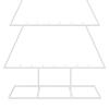 Metal Christmas Tree with Stand KUOPIO 150 cm Steel White