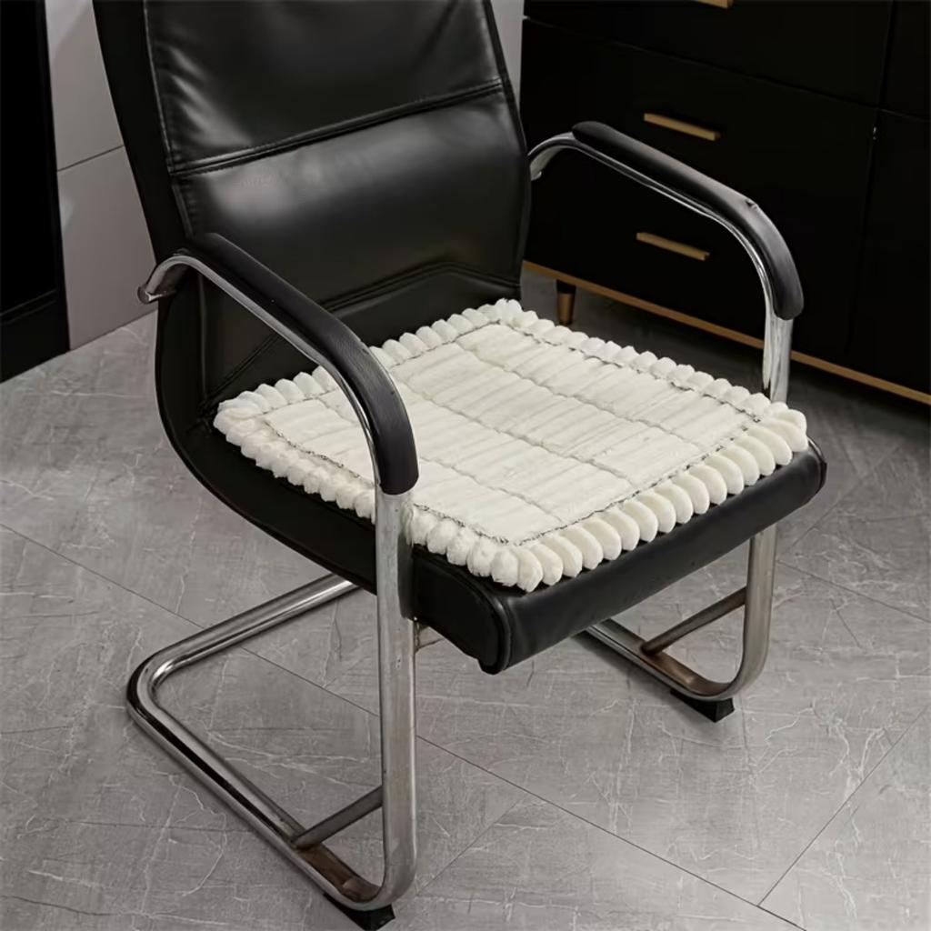 1pc of Plush and Thickened Chair Cushion Soft Dining Chair Pad Comfortable Soft Non-slip Removable Washable Square Seat Cushion