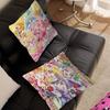 Precure Anime Pillow Covers Cartoon Sofa Decorative Home Double-sided Printing Short Plush Cute Cushion Cover
