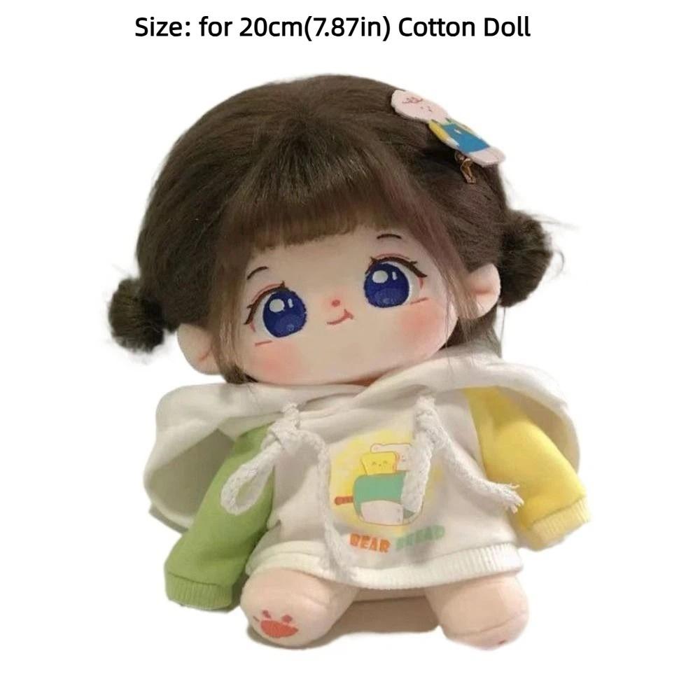 Pretty Kpop Plush Dolls Outfit Cute Hoodie Girls Brithday Gift Doll's Accessories