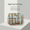 Striped Polka Dot Quilted Cotton Mini Coin and Makeup Purse