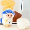 For 17cm Labubu Doll Clothes Fashion Clothes Jumpsuits Doll Clothes Color Match Head Cover Dolls Accessories Cute Decoration Little Clothes