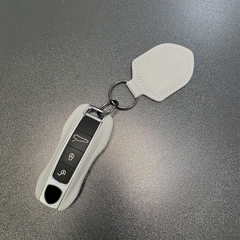 Pro Porsche Kožené Pouzdro na Klíče od Auta Keycase Klíčenka Kryt Dálkového Ovládání Skořepina Náhradní Pro Cayenne Panamera Taycan 911 Nový Styl