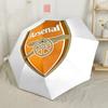Arsenal Football Club Crest Outdoor Automatic Umbrella Compact & Durable 8-Rib Design Compact Design Travel Essential Vibrant Pattern Umbrella