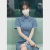 Chic Blue Cheongsam: Youthful Summer Elegance