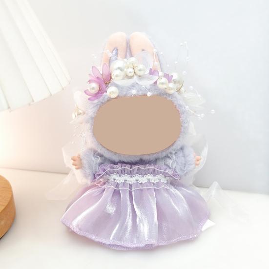 Baby Clothes Set with Hats Hair Accessories Soft Fabric Doll Wedding