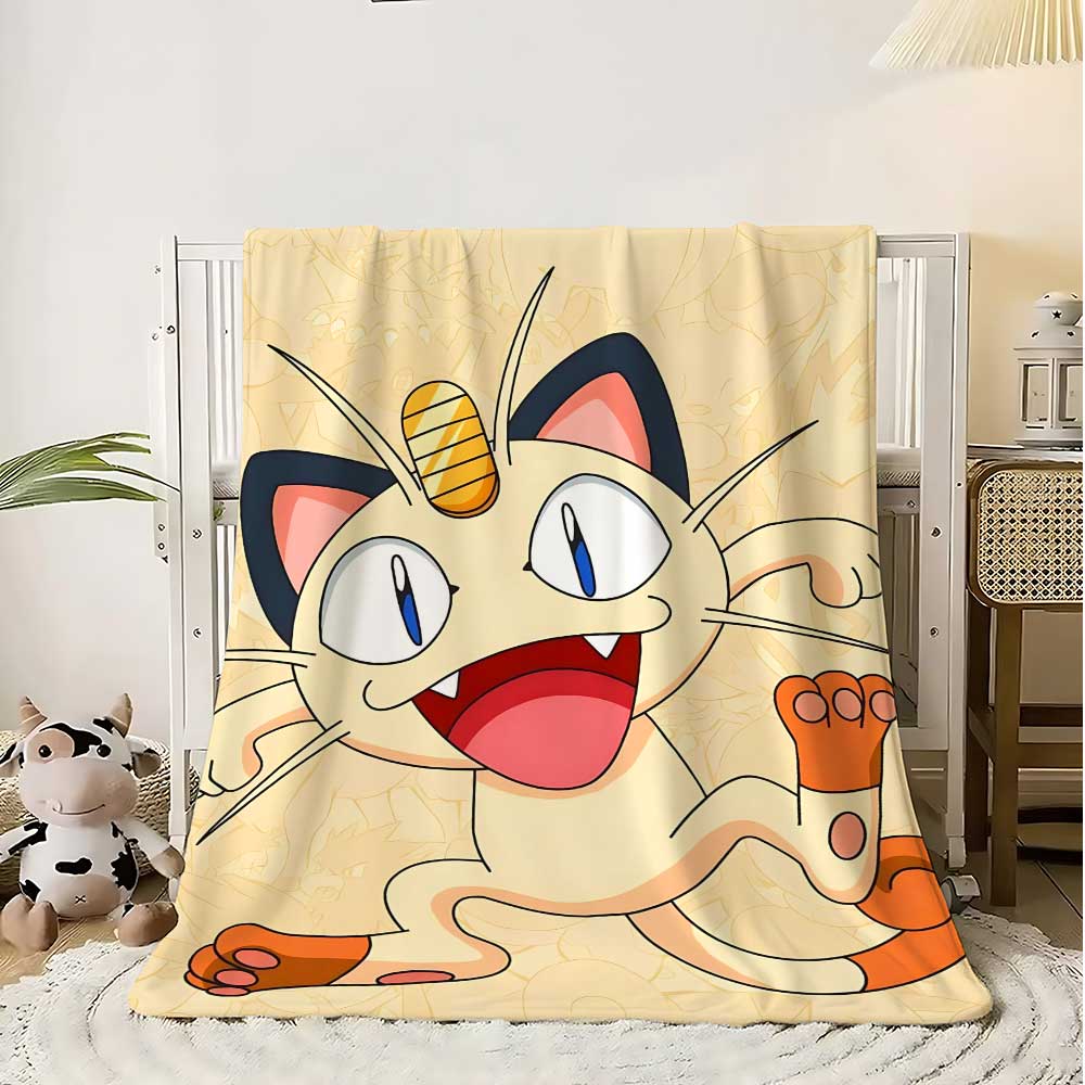 Po-ke-mons Warm Winter Blankets for Bed Fleece Blanket School Home Bedroom Decoration Bedspread the Sofa Throw Decorative Knee