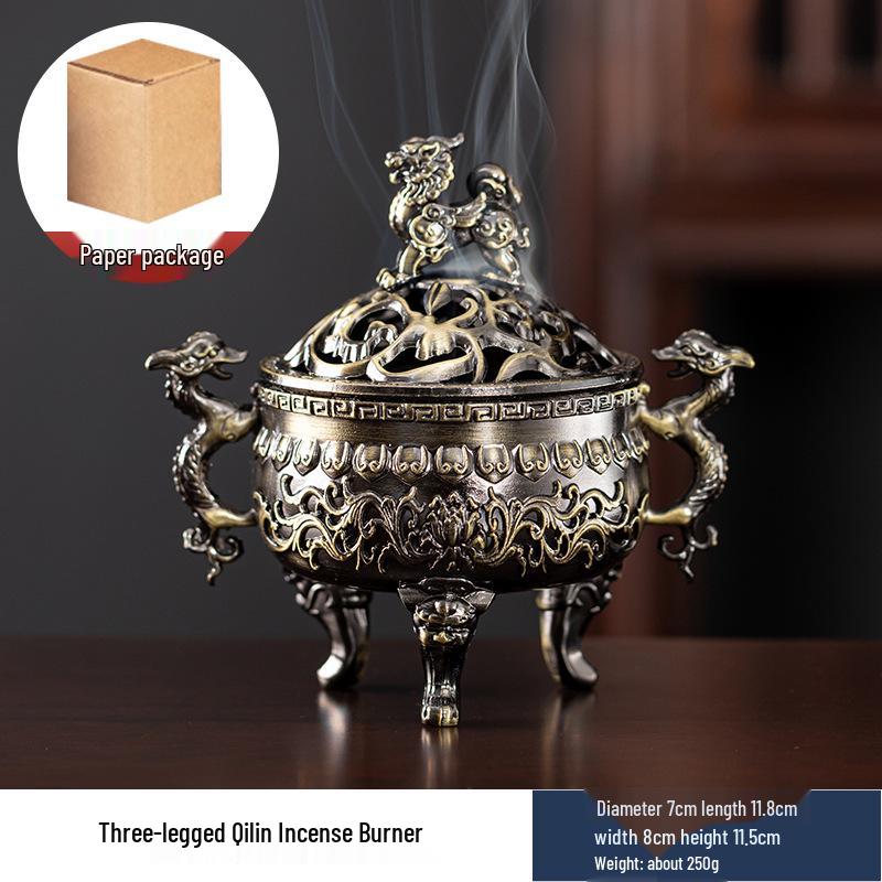 Auspicious Clouds Sandalwood & Agarwood Coil Incense for Indoor Aromatherapy - Long-lasting Deodorizing Incense Burner Censer