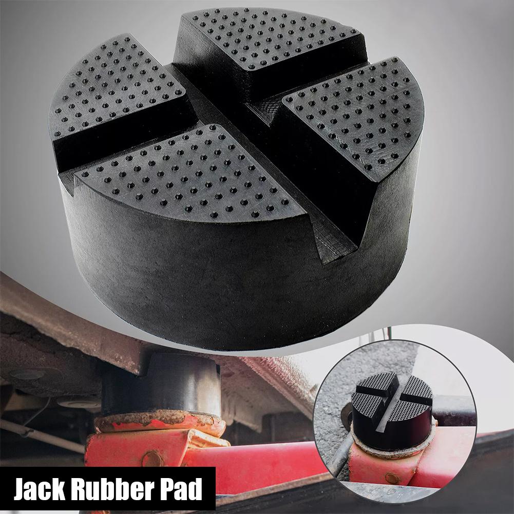 2pcs Universal Car Lift Jack Stand Rubber Pads Frame Protector Adapter Floor Slotted Car Jack Rubber Pads Auto Equipment