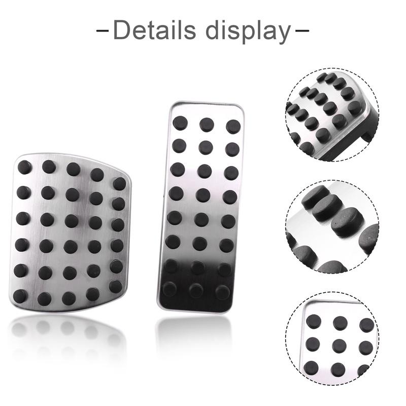 

Car Accelerator Pedal And Brake Pedal Pad For Mercedes Benz A B GLA CLA GLB Class W177 W247 X257 C118 X247 -A87Q Black Silver