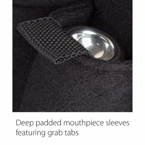 PROTEC Trumpet/Horn Mouthpiece Pouch (3-Piece Capacity), Black, A219ZIP