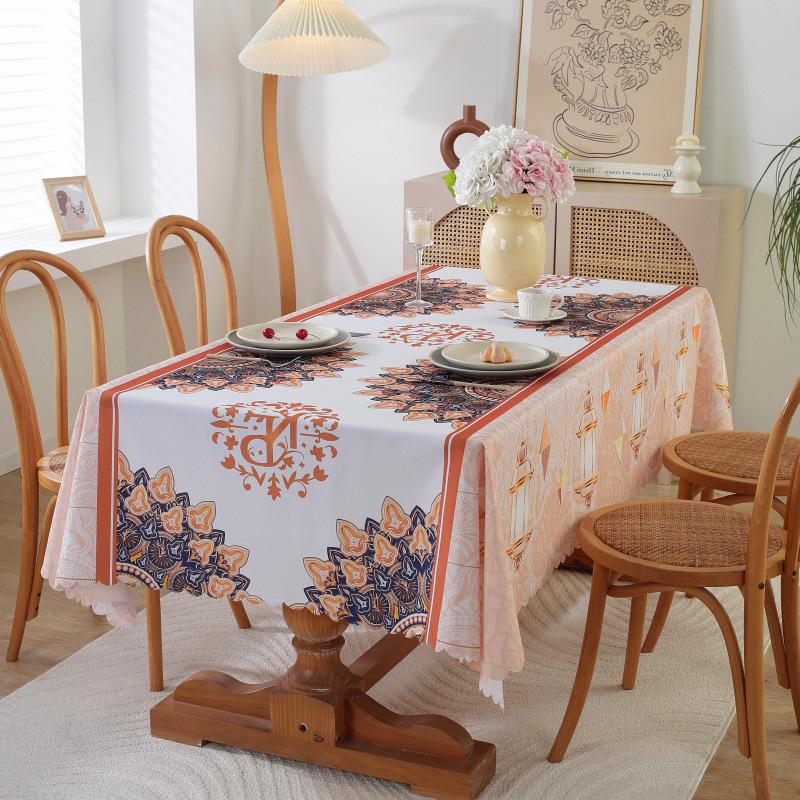 Față de masă 1BUC masă de sufragerie impermeabilă și rezistentă la grăsimi, tapițată cu țesătură din poliester