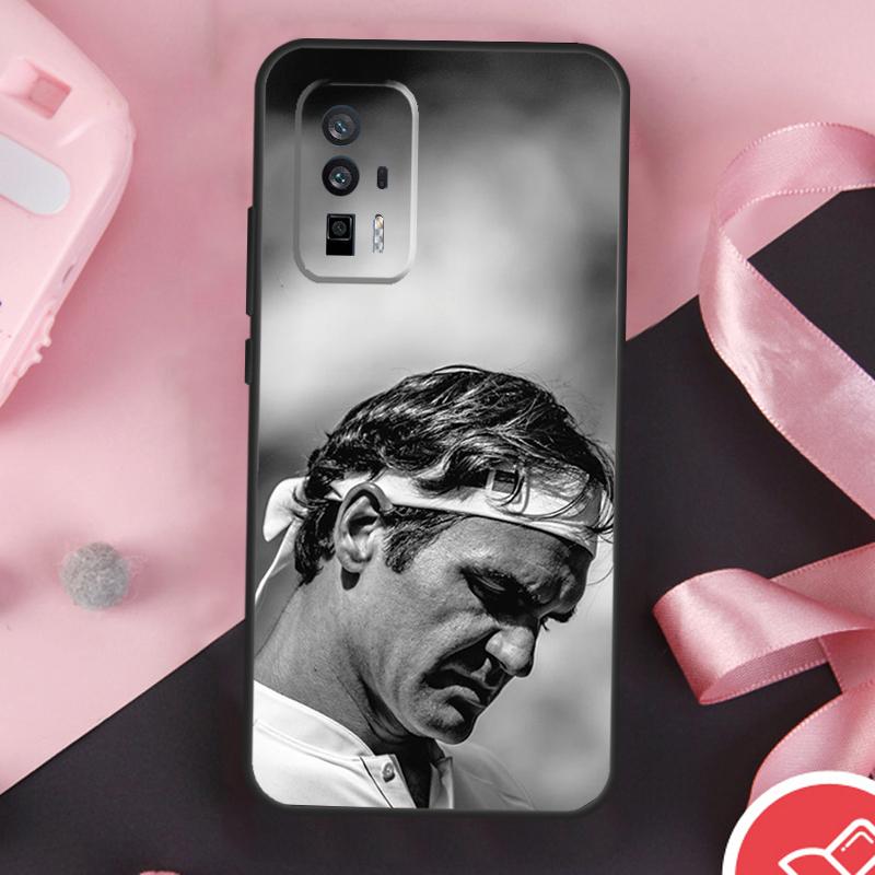 Tennis Roger Federer RF Case For Xiaomi 13T 11T 12T Pro 12 Lite 13 14 Ultra POCO F6 F5 M6 X3 X5 X6 Pro F3 M5s Cover