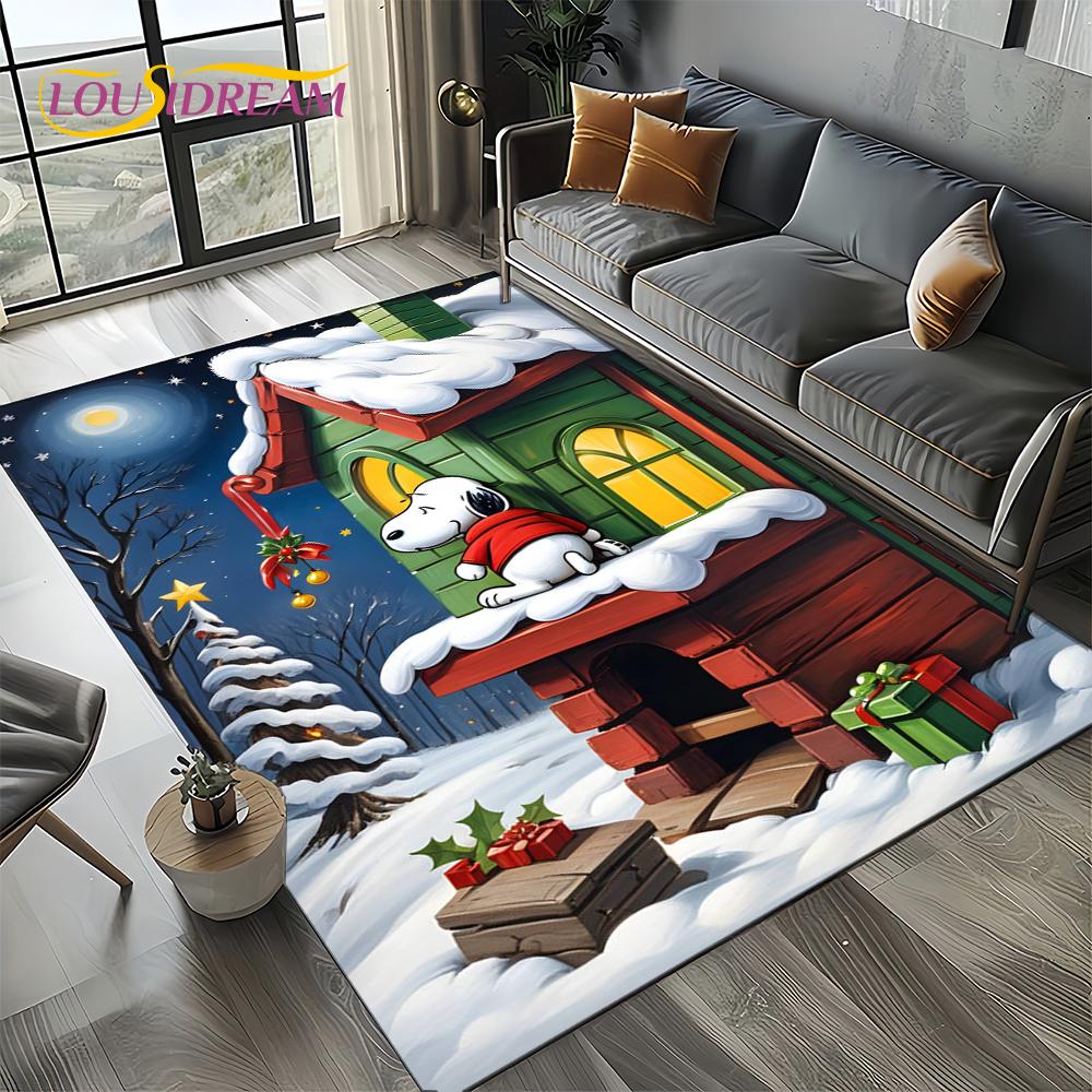 27 Style Cute Snoopy Dog Cartoon Carpet Rug for Bedroom Living Room Home Sofa Decoration,kids Game Large Decor Floor Mat Gift 3D