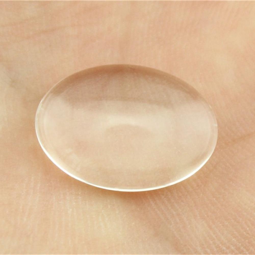 6 Pieces Clear Flat Back Glass Blank Cabochon Cameo Beads Handmade Jewelry Bulk