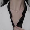 Pearl necklace 2026 new women's sterling silver high-end design sense niche fashion collarbone chain neck chain