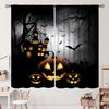 Halloween Curtains Horror Spooky Drapes Haunted House Mansion Curtain Bedroom Living Room Decor Made Of Polyester With Rod Pocket Great