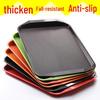 Commercial Rectangular Non-Slip Melamine Serving Tray