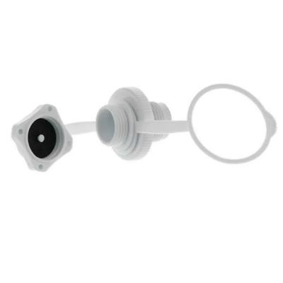 White Boston Air Valve One-way Inflation Valve Airbeds Approx. 22mm BIGMOUTH Boats Canoes Kayaks Plastic Pool Rafts