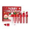 Christmas Lip Gloss Gift Set of 6, Shimmer Lip Oil & Matte Liquid Lipstick, Hydrating Lip Care Kit