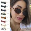 Retro Ovale Sonnenbrille UV-Schutz Damen Sonnenbrille Kleiner Rahmen Sonnenbrille für Damen & Herren