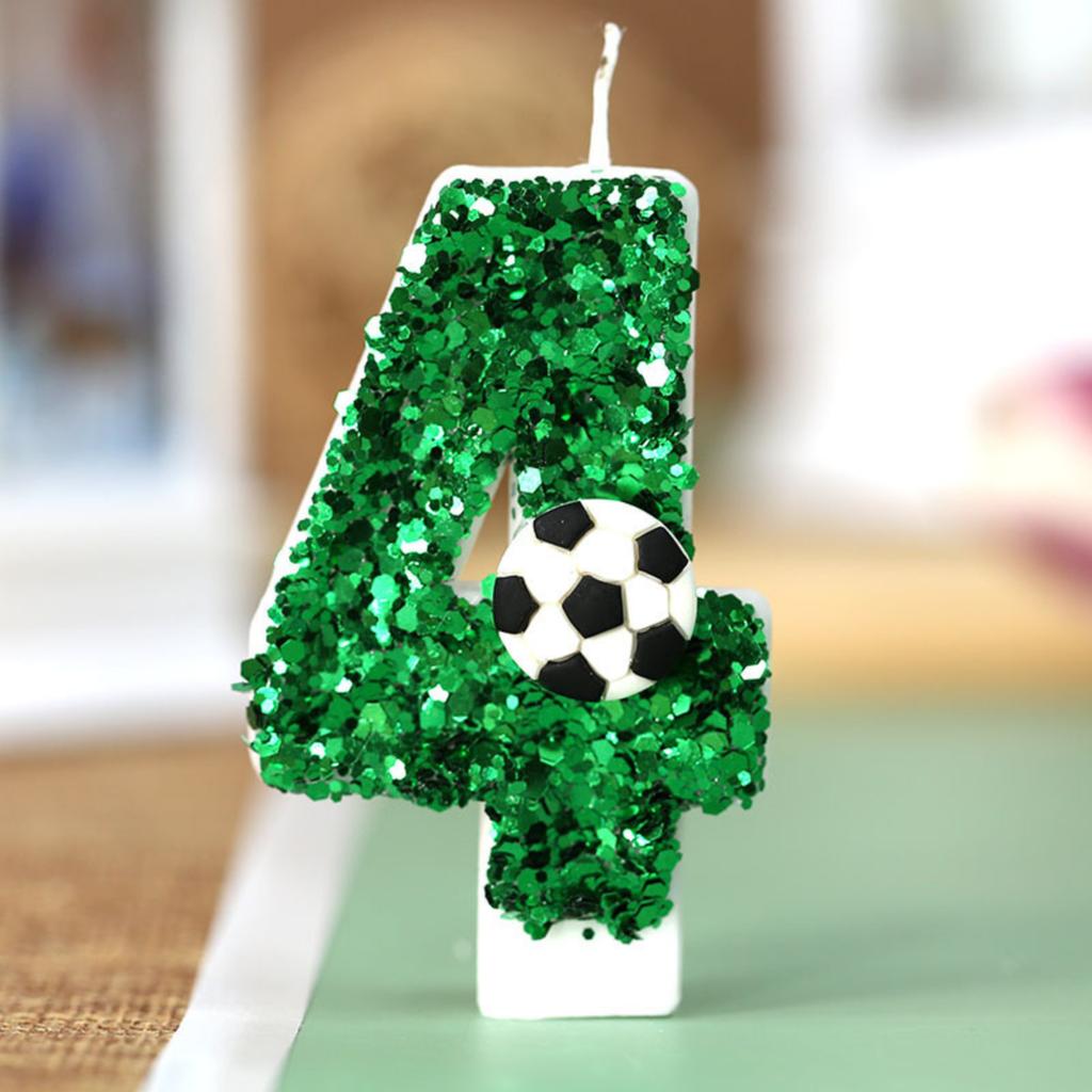 Creative Football Digital Birthday Candles