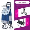 Tianxi Składany Wózek na Zakupy ze Schodami