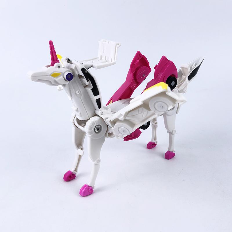 Tianyi Magisches Pegasus Einhorn Magnetische Absorption Kollision Verformung Auto Roboter Kinder Jungen und Mädchen Spielzeug Geschenk