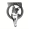 Unique Handmade Custom French Bulldog Metal Wall Decor Art Deco Style Iron Sign Matte Finish Easy Hang