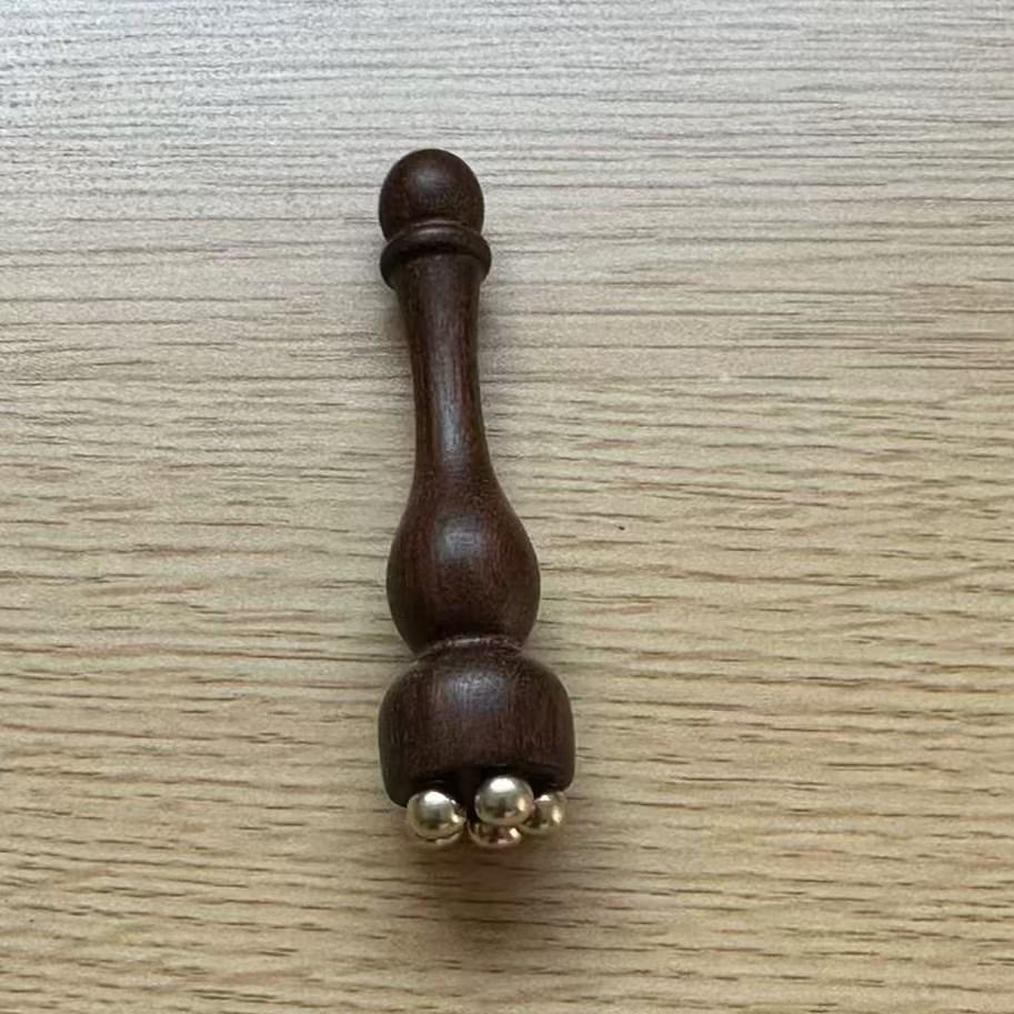 Sandalwood Lotus Copper Bead Eye Massager & Muscle Scraping Stick