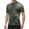 Men's Short Sleeve Cycling Jersey Quick Dry Breathable Fabric Half Zip Neck Lightweight Athletic Top for Outdoor Sports