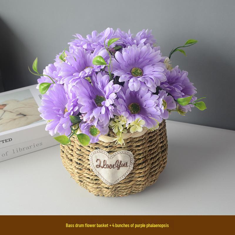 Handcrafted Willow Wicker Flower Basket for Dried Arrangements and Succulents