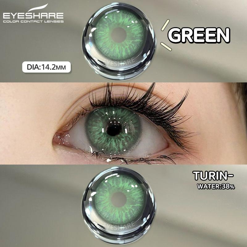 Natural Colored Contacts Lenses Brown 1 Pair Contacts Beauty Pupils Color Contacts Yearly Makeup Cosmetic Gray Contacts