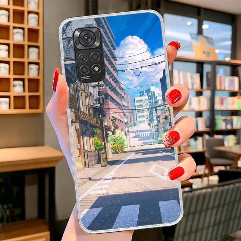 Anime Aesthetic Scenery Cover Phone Case For Xiaomi Redmi Note 15 14 13 12 11 10 Pro Plus 14S 12S 11S 11T 11E 10S Soft Fundas Sh