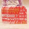 100 Pcs/Set Kraft Paper Gift Tags Merry Xmas Hanging Label Cute Print White Tags