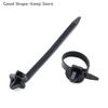 10/20PCS Black Nylon Car Cable Ties Push Mount Wire Harness Fastener Clamp Clips Automobile Wire Management Organizers