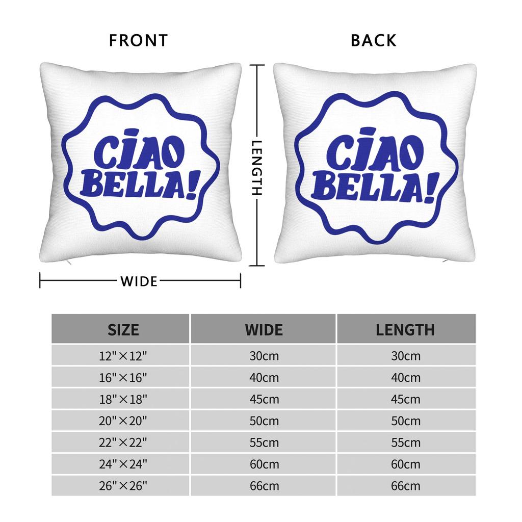 Ciao Bella Art Design Pillow Case Comfy Pillow Cover Morden Cushion Cover For Office Car Home Decor