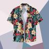 Camicia Hawaiana Uomo Stampa Casual Sottile Spiaggia Slim Moda Camicia Alta Qualità Lusso Nero Sociale Vintage Divertente Abbigliamento Oversize