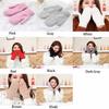 Elegant Lovely Women Winter Knit Thicker Faux Cashmere Warm Fingerless Gloves