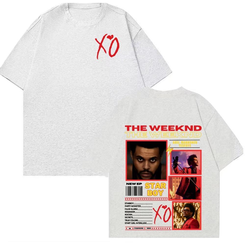 Rapper The Weeknd Xo Album Tour 2026 Graphic T Shirt Unisexs Fashion Hip Hop Punk Street Tshirts Casual Cotton Tshirt Summer