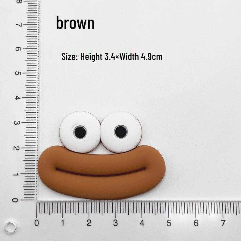 Medium Cartoon Sausage Lips Eye Patches & DIY Storage Box for Hair Accessories, Phone Case, Crocs Decorations