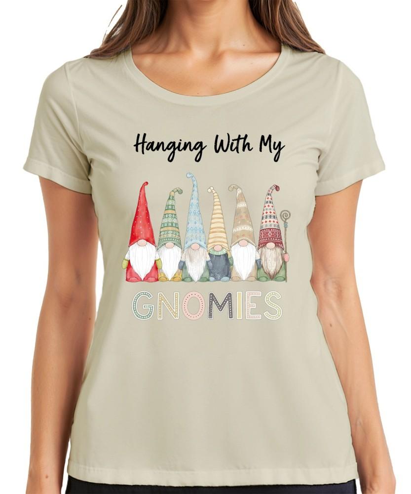 Hanging With My Gnomies Christmas Gnome Gnome Scandinavian Unisexs TShirt