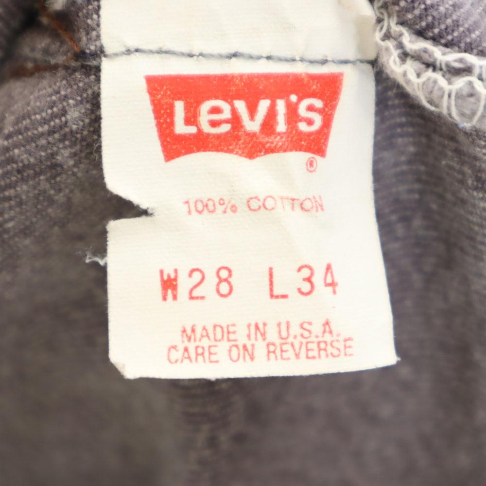 Levi's 90s Made in the USA Black Denim Yarn Dyed Denim pants W28 jeans Women Used