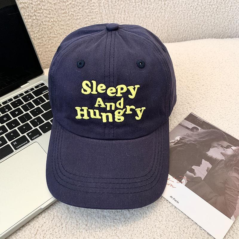 

Women S Baseball Cap Sweet Embroidered Lettering Outdoor Sun Protection Adjustable Baseball Cap темно-синього кольору